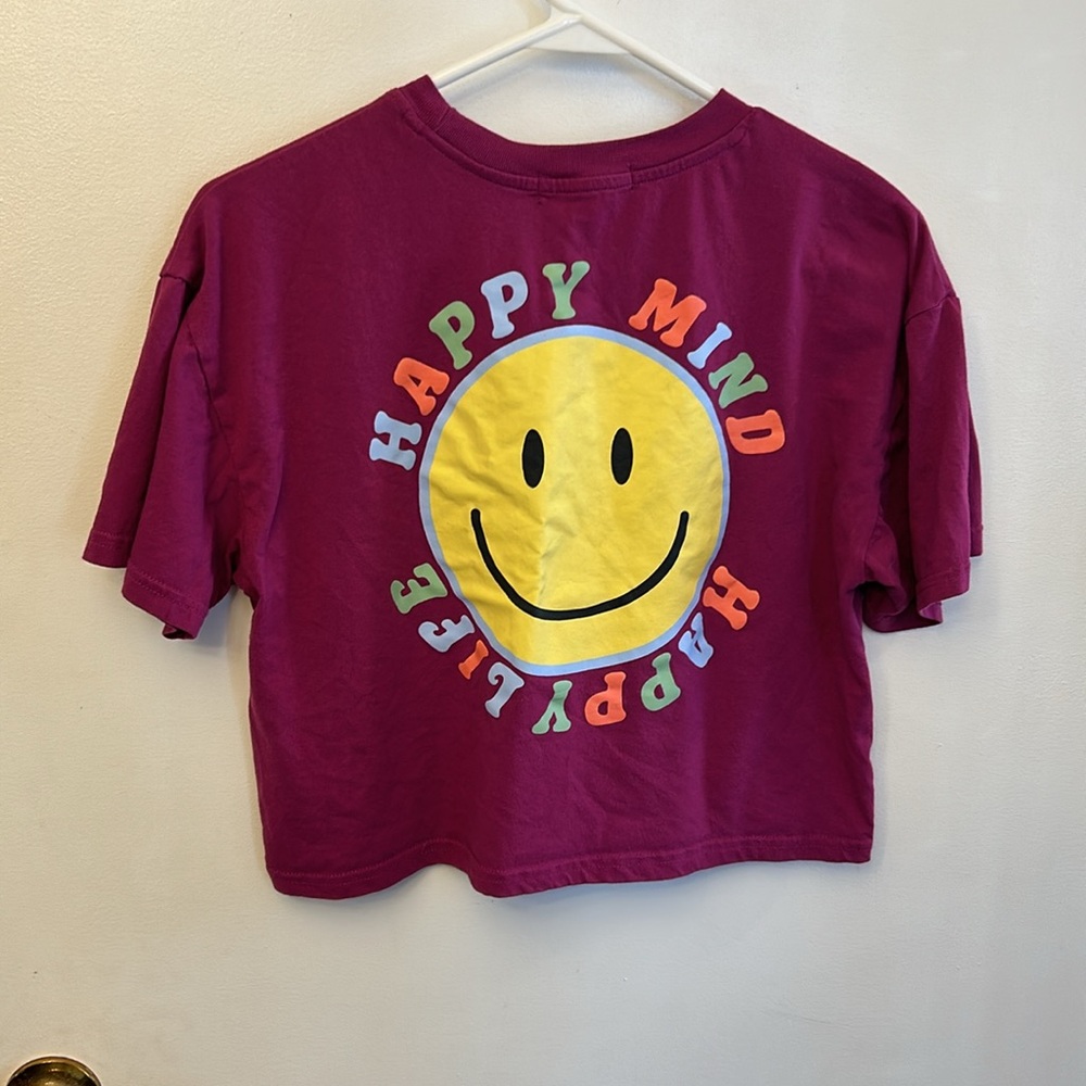 Social Scene Women’s Crop T-shirt Magenta Size XS
